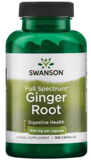 Ginger Root 540 mg 100 Capsules